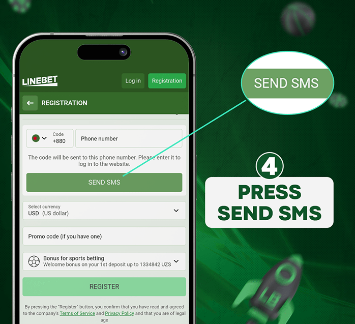 linebet sms verification
